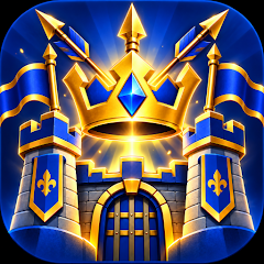 Valendor app icon: a golden crown above a blue and gold fortress